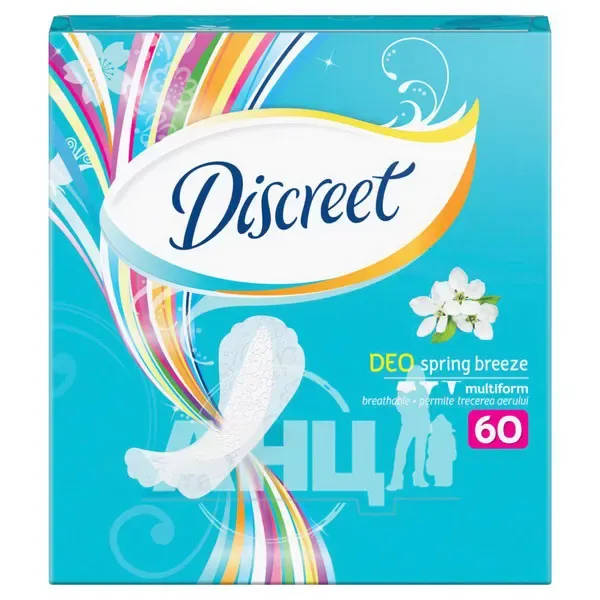 Прокладки гігієнічні щоденні Discreet deo spring breeze multiform №60