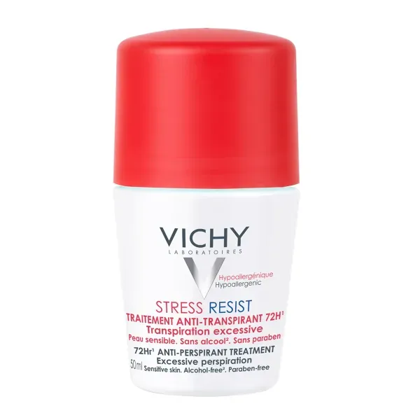 VICHY  Шариковый интенсивный дезодорант «72 часа защиты в стрессовых ситуациях», 50 мл