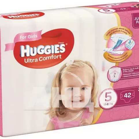 Підгузки дитячі гігієнічні Huggies Ultra Comfort 5 girl №45