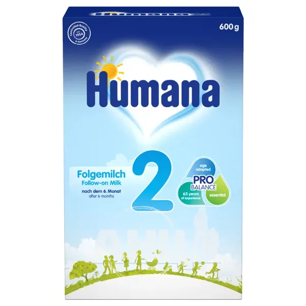 Суха молочна суміш Humana 2 з пребіотиками 600 г