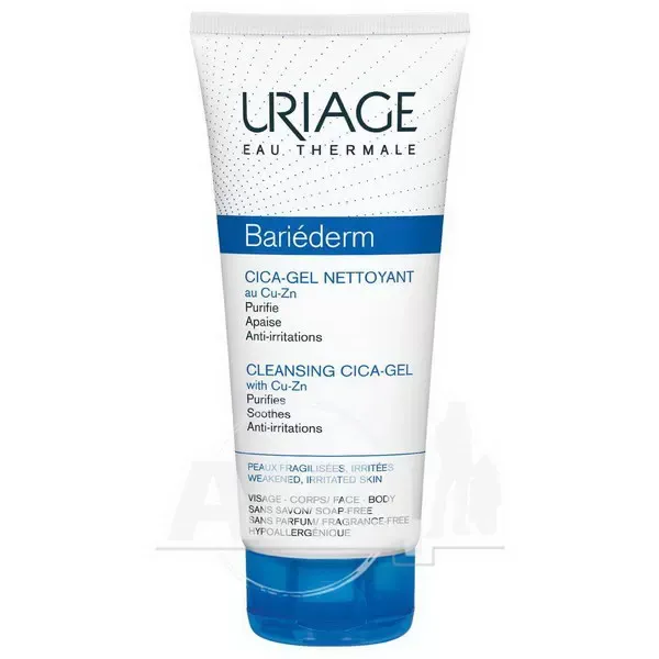 Очищуючий цика-гель для тіла Uriage Bariederm Cleansing Cica-Gel Cu-Zn для сухої і атопічною шкіри 200 мл