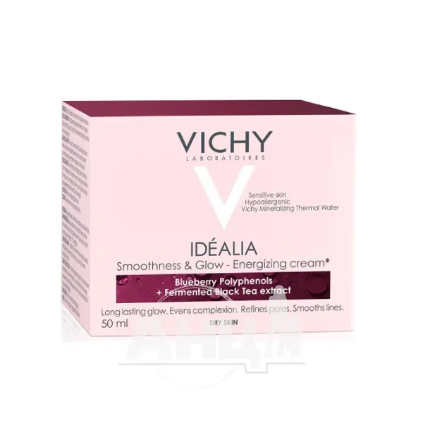 VICHY Идеалия, средство, что восстанавливает гладкость и сияние кожи и наполняет её энергией, для сухой кожи, 50мл