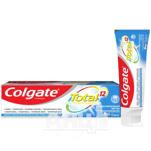 Зубная паста Colgate total 12 professional clean 75 мл