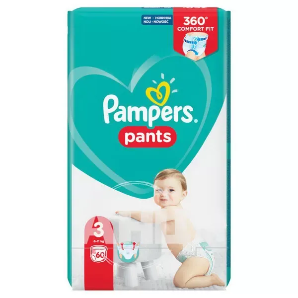 Подгузники-трусики детские Pampers Pants Midi 3 №60