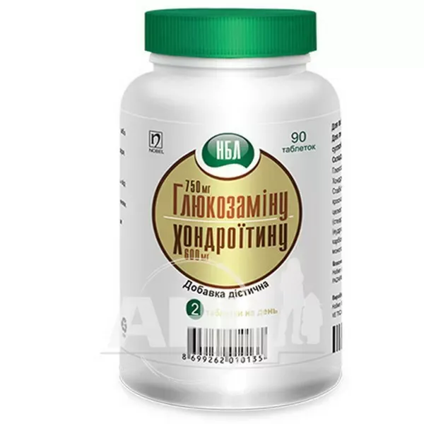 Нбл глюкозамин-хондроитин таблетки №90