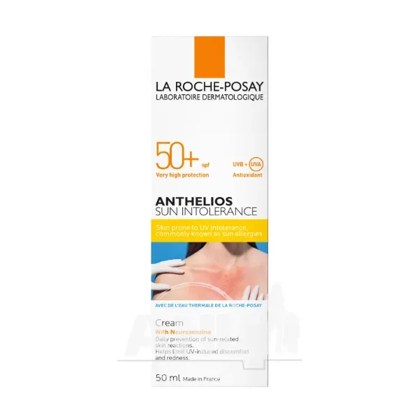 Сонцезахисний крем La Roche Posay Антгеліос для шкіри схильної до сонячної непереносимості SPF 50+ 50 мл
