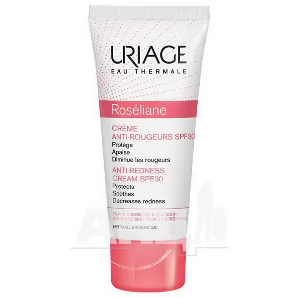 Сонцезахисний крем для обличчя Uriage Roseliane Creme Anti-Rougeurs SPF 30 проти почервоніння 40 мл
