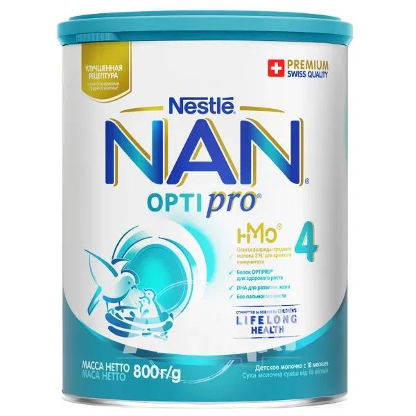 Смесь Nestle NAN Optipro 4 с 18 месяцев 800 г