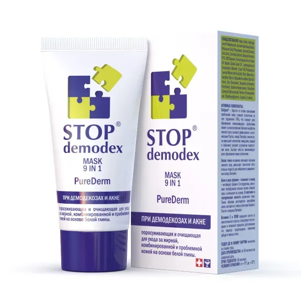 Маска для лица Stop Demodex Pure Derm 9 в 1 50 мл