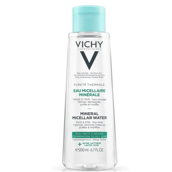 Мицеллярная вода Vichy Purete Thermale для жирной и комбинированной кожи 200 мл