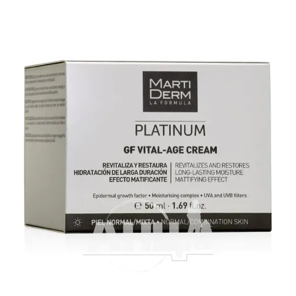 Крем для обличчя MartiDerm Platinum GF Vital-age для нормальної та комбінованої шкіри 50 мл