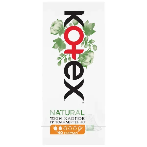 Прокладки ежедневные Kotex Natural Normal №40