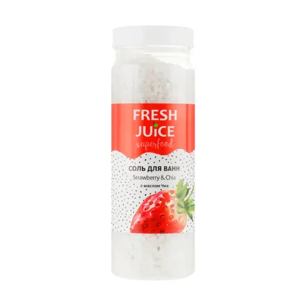 Соль для ванн Fresh Juice клубника чиа 700 г