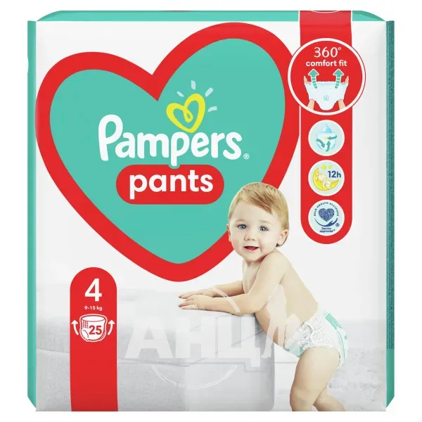 Підгузки-трусики Pampers Pants Maxi (9-15 кг) №25