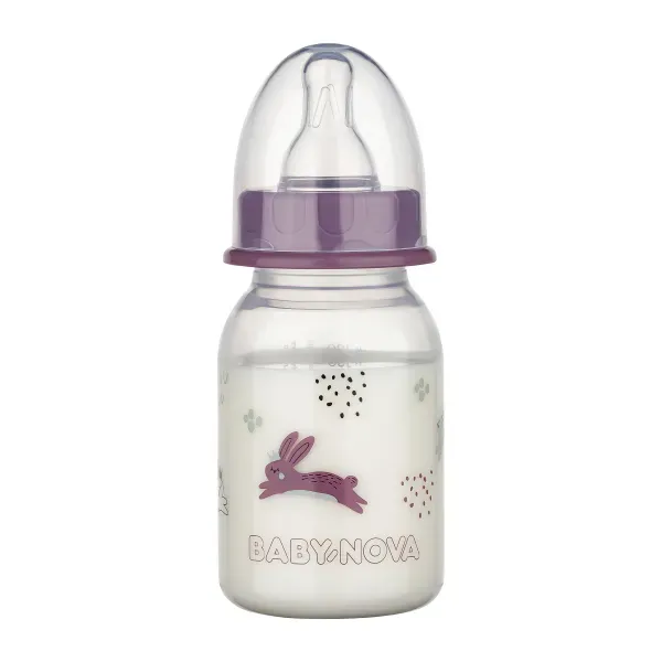 Пляшечка Baby-Nova декор для дівчаток 120 мл