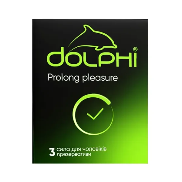 Презервативы Dolphi Prolong  pleasure с пролонгирующим эффектом №3