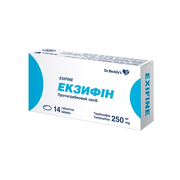Екзифін таблетки 250 мг №14