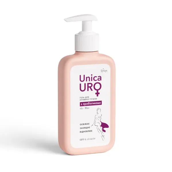 Гель для интимной гигиены UnicaUro MAX с пробиотиками 250 мл