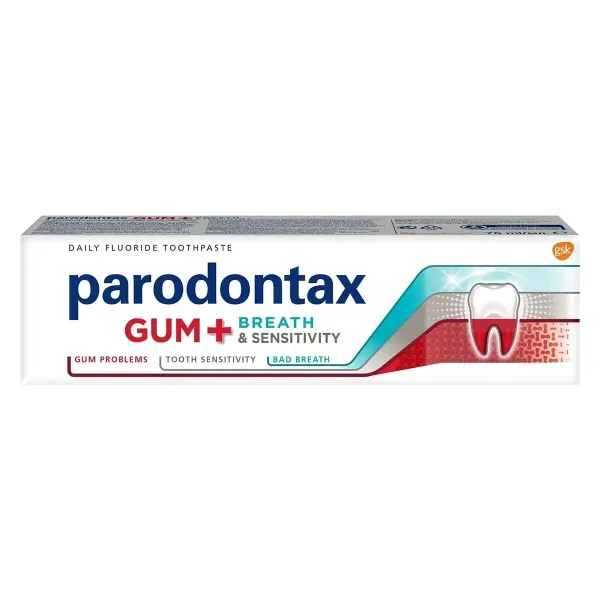 Зубная паста Parodontax Пародонтакс Защита десен + свежее дыхание и чувствительность зубов 75 мл