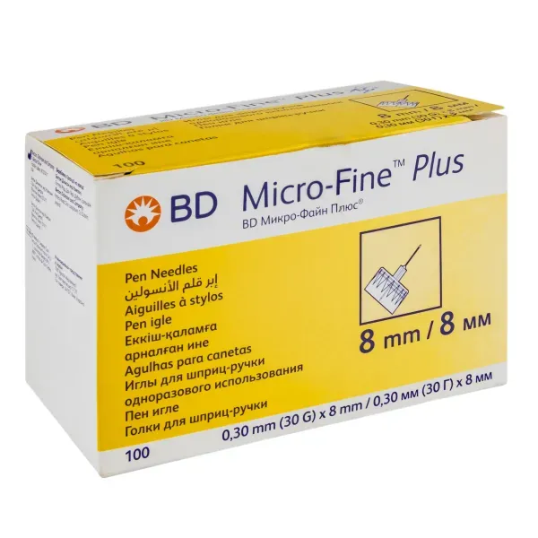 Игла для шприц-ручки BD Micro-fine plus 30g (0,3x8мм) №1