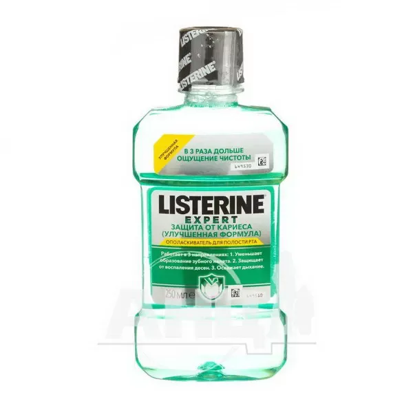 Ополіскуач для ротової порожнини Listerine expert захист від карієсу 250 мл