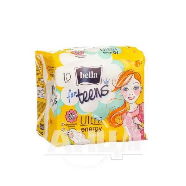Прокладки гигиенические Bella for Teens Ultra Energy Silky Drai deo Exotic Fruits №10