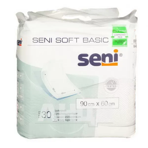 Одноразові пелюшки Seni Soft Basic 60х90 см №30
