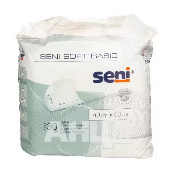 Пелюшки для немовлят Seni soft basic 40 см х 60 см №30