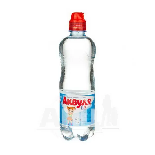 Вода питьевая детская Аквуля с крышкой клапаном 0,5 л