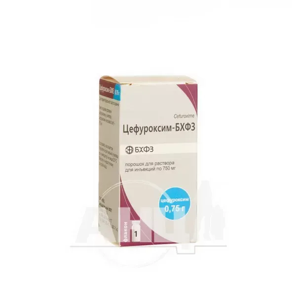 Цефуроксим-БХФЗ порошок для розчину для ін'єкцій 750 мг флакон №1