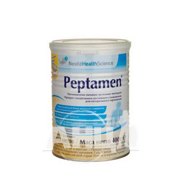 Суміш повноцінна збалансованя PEPTAMEN Пептамен 400г Nestle