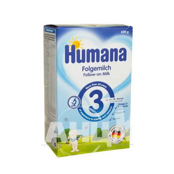 Молочная смесь Humana 3 для детей с 10 мес 600 г