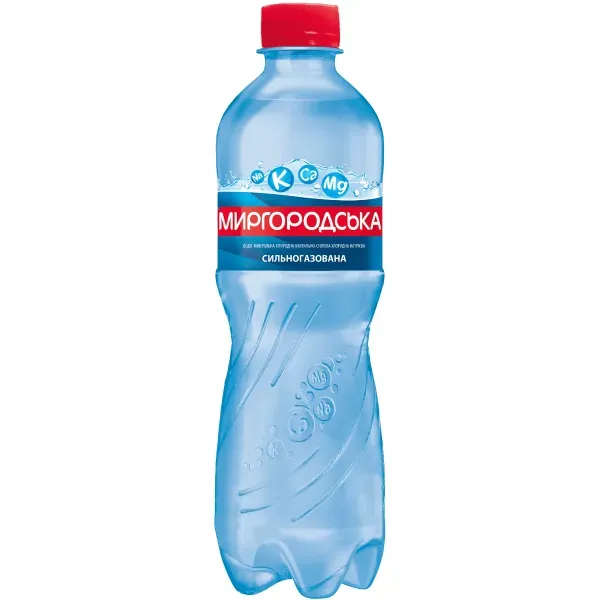 Вода минеральная питьевая лечебно-столовая Миргородская сильногазированная 0,5 л