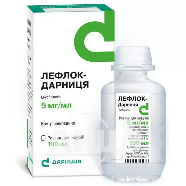 Лефлок-Дарниця розчин для інфузій 5 мг/мл флакон 100 мл №1