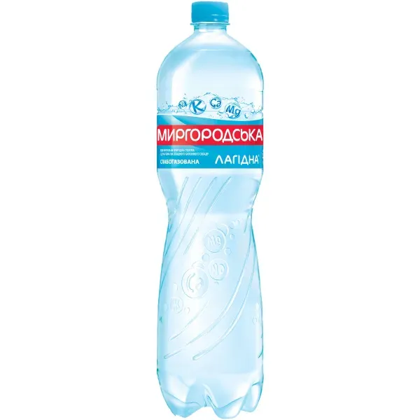 Вода мінеральна природна столова Миргородська лагідна слабогазована 1,5 л