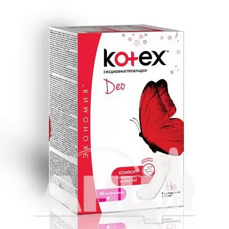 Прокладки жіночі гігієнічні Kotex Lux Super Slim Deo №60