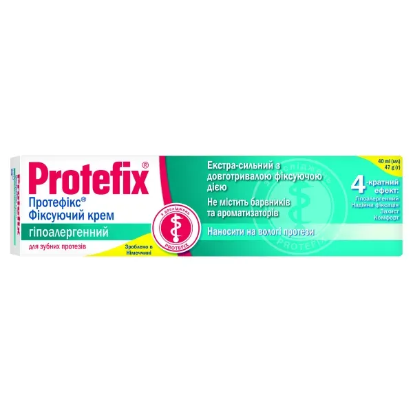 Протефикс фиксирующий крем гипоаллергенный 40 мл