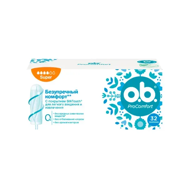 Тампони жіночі гігієнічні o.b. Pro Comfort Super №32