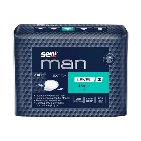 Прокладки урологічні для чоловіків Seni man extra №15