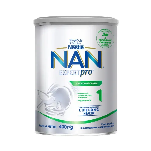 Суха суміш Nestle NAN кисломолочний 1 400 г