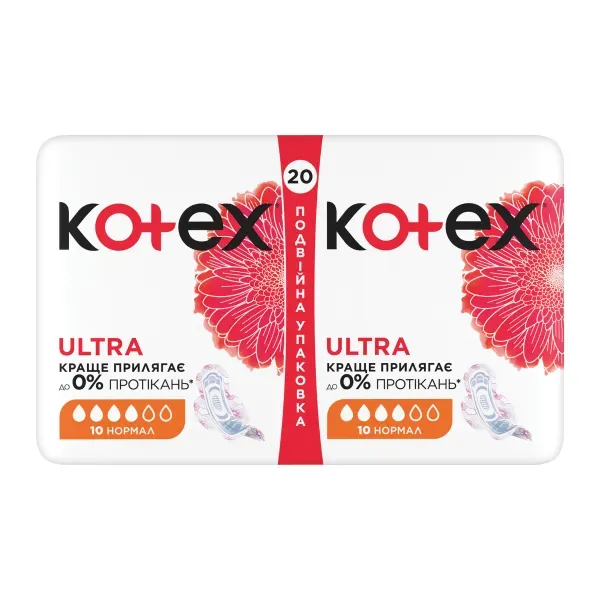Прокладки женские гигиенические Kotex Ultra Normal №20