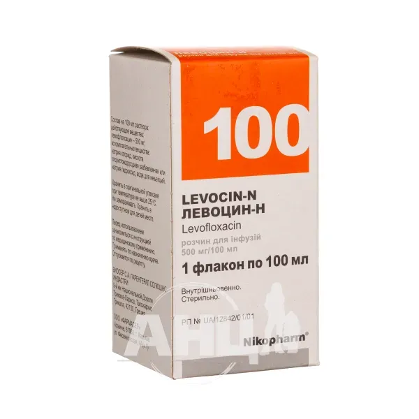 Левоцин-Н розчин для інфузій 500 мг/100 мл флакон 100 мл №1