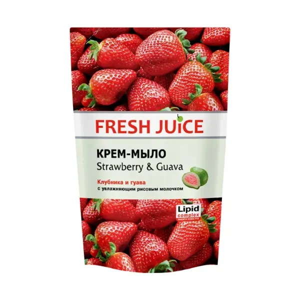 Крем-мило Fresh Juice Strawberry & Guava дой-пак 460 мл