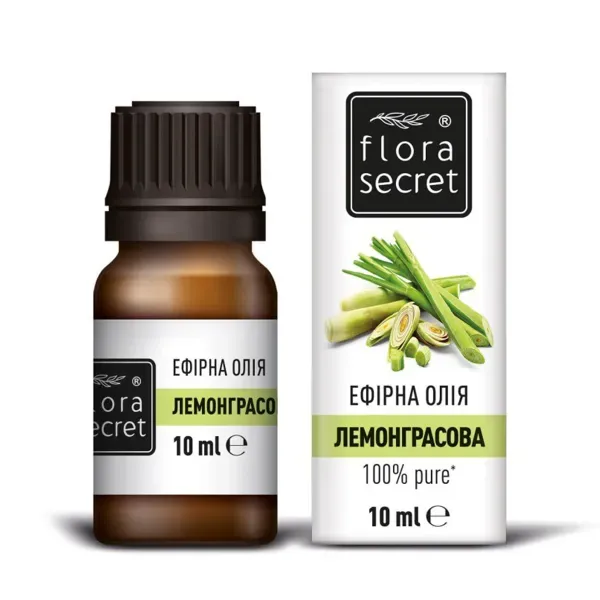 Ефірна олія Flora Secret лемонграсове 10 мл