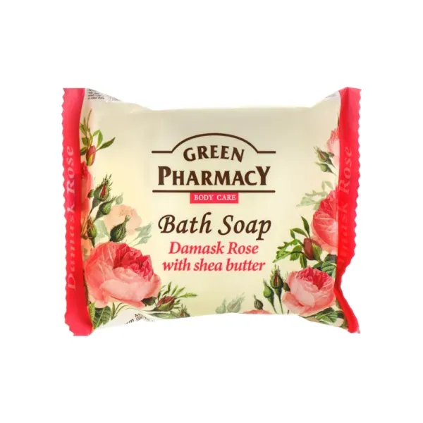 Туалетне мило Green Pharmacy Дамаська троянда з маслом ши 100 г