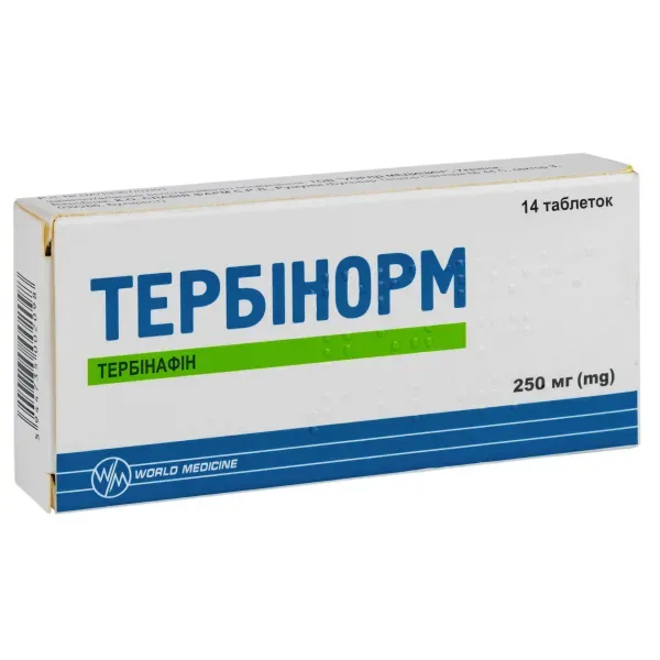Тербинорм таблетки 250 мг блистер №14