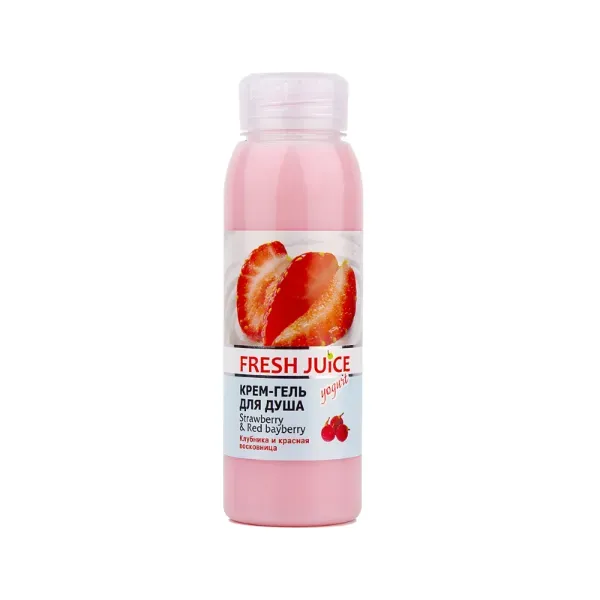 Крем-гель для душу Fresh Juice Strawberry&Red bayberry 300 мл