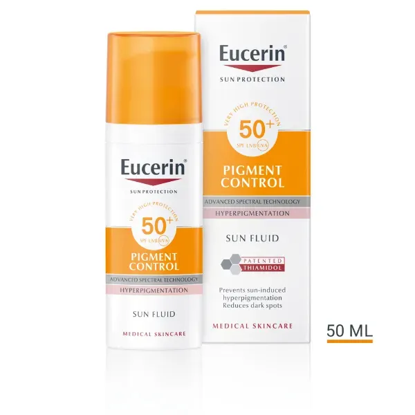 Флюид солнцезащитный Eucerin Sun Pigment Control для лица против гиперпигментации SPF 50 50 мл
