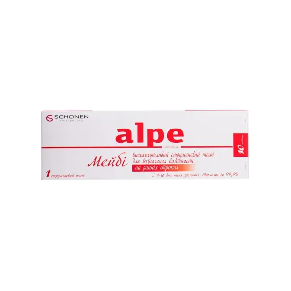 Тест струйный для определения беременности Alpe in-vitro Maybe на ранних сроках №1