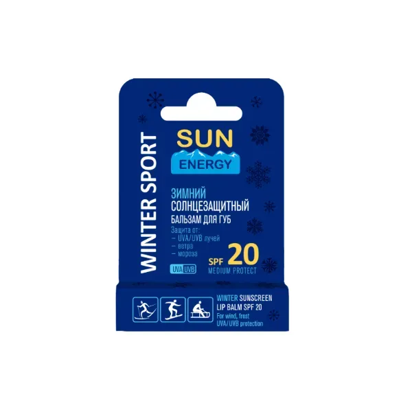 Зимовий сонцезахисний бальзам для губ Sun Energy SPF 20 3,6г